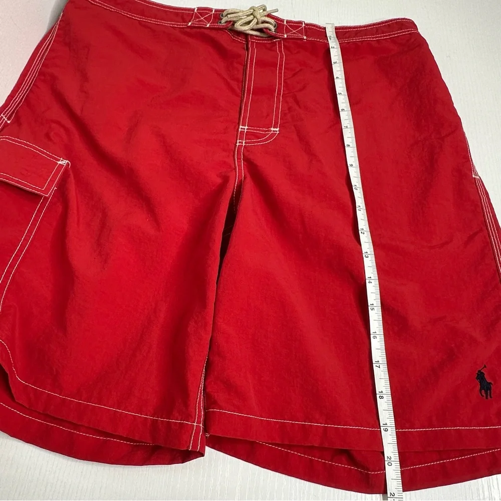 Polo Ralph Lauren Men’s Red Swim Trunks Size Large - Picture 11 of 13